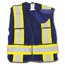 Navy 100% Polyester Soft Mesh Safety Vest